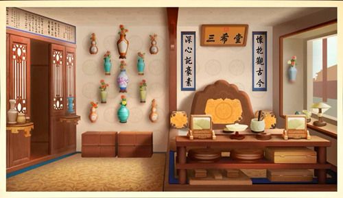 圖5：《夢(mèng)幻花園》三希堂還原后