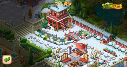 圖7：《夢幻花園》雪落長安樹屋區(qū)域